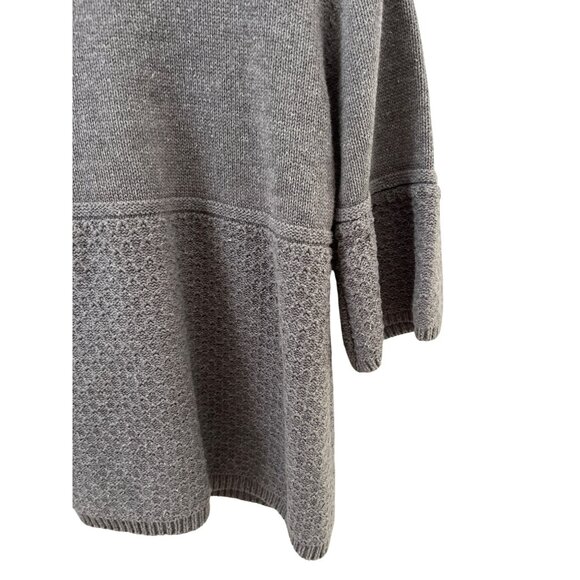 WOMEN'S M Style & Co gray 3/4 sleeve button cardigan‎ sweater - Picture 4 of 6